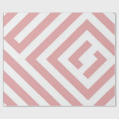 Blozend Roze Geometrisch Cadeaupapier (Vlak)