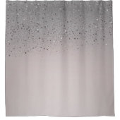 Blozend Roze Glitterend Fonkelend Glans Douchegordijn (Voorkant)