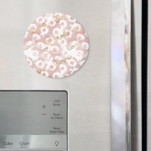 Blozend Roze Goud Wit XOXO Liefde Magneet (Insitu (Koelkast))