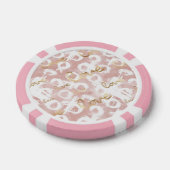 Blozend Roze Goud Wit XOXO Liefde Poker Chips (Enkel)