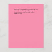 Blozend Roze Gouden Moderne BUDGET Trouw Uitnodigi (Achterkant)