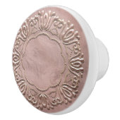 Blozend Roze Gouden Sierlijst Keramische Knop (Rechts)