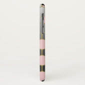 Blozend Roze Grijs & Goud Zeshoek Modern Glamour Case-Mate iPhone Case (Achterkant/links)