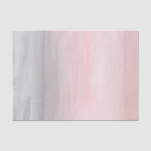 Blozend Roze Grijs Modern Aquarel Ombre Chic Tissuepapier