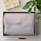 Blozend Roze Grijs Modern Aquarel Ombre Chic Tissuepapier (Geschenk)