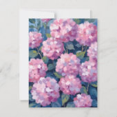 Blozend Roze Hortensia Bloemschildering met Waterv (Voorkant)