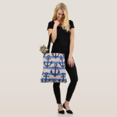Blozend Roze Marine Anker Nautilus Kust Tote Bag (Op model)