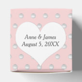 Blozend Roze Met Parels Bedankdoosjes (Bovenkant)