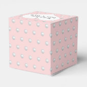 Blozend Roze Met Parels Bedankdoosjes (Achterkant)