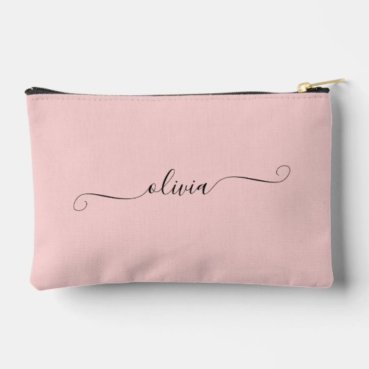 Blozend Roze Modern Chic Script Persoonlijk Etui (Achterkant)