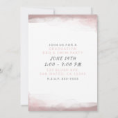 Blozend Roze Moderne Chic Blush Afstudeerfeest Kaart (Achterkant)
