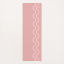 Blozend Roze Moderne Minimalistische Golvende Lijn