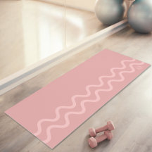 Blozend Roze Moderne Minimalistische Golvende Lijn
