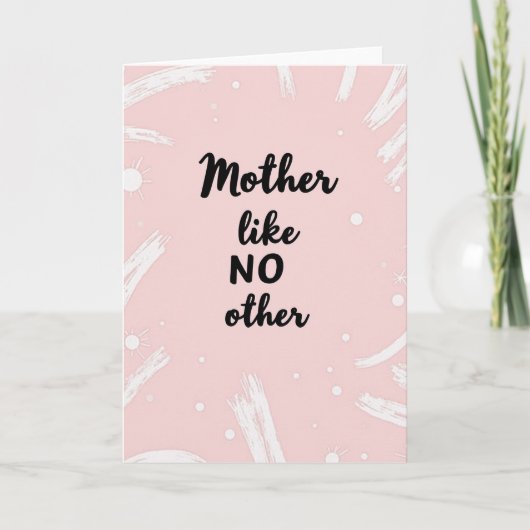 Blozend Roze Moeder Als Geen Ander Kaart (Voorkant)