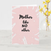 Blozend Roze Moeder Als Geen Ander Kaart (Gele Bloem)