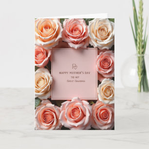 Blozend Roze Oma Dag Kaart