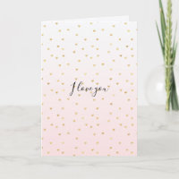 Blozend Roze Ombre Gouden Harten Liefde