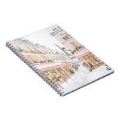 Blozend Roze Parijs Eiffeltoren Winter Notitieboek (Rechterzijde)