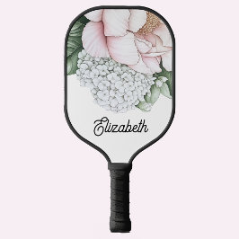 Blozend Roze Pioenroos Persoonlijk Pickleball Paddle