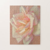 Blozend Roze Roos Bloem Kunst Puzzel (Verticaal)