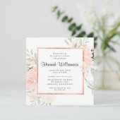 Blozend Roze Roos Bloemrijke Afstudeerfeest Kaart (Staand voorkant)