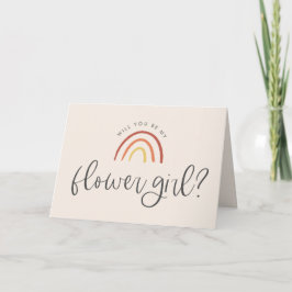 Blozend Roze Terracotta Regenboog Bloemenmeisje Aa Kaart