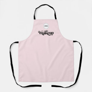 Blozend Roze Werknemer Jouw Logo Visagist Schort