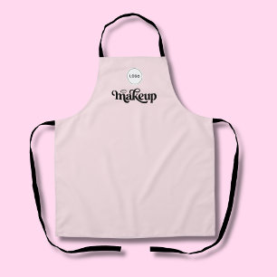 Blozend Roze Werknemer Jouw Logo Visagist Schort
