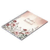 Blozend Roze Wilde Bloem Esthetisch Notitieboek (Linkerzijde)