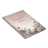 Blozend Roze Wilde Bloem Esthetisch Notitieboek (Rechterzijde)