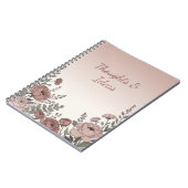 Blozend Roze Wilde Bloem Esthetisch Notitieboek (Linkerzijde)