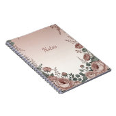 Blozend Roze Wilde Bloem Esthetisch Notitieboek (Rechterzijde)