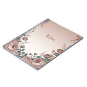 Blozend Roze Wilde Bloem Esthetisch Notitieboek (Linkerzijde)