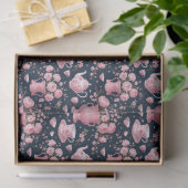 Blozend Roze Wit Bla Chinoiserie Decoupage Patroon Tissuepapier (Geschenk)
