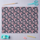 Blozend Roze Wit Bla Chinoiserie Decoupage Patroon Tissuepapier (Craft)