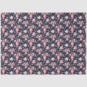 Blozend Roze Wit Bla Chinoiserie Decoupage Patroon Tissuepapier (Voorkant)