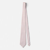 Blozend witte strepen patroon klasse elegant stropdas (Voorkant)