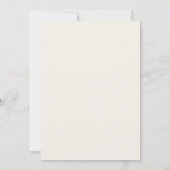 Blozende Beige Bloemen Bruiloftsinvatie Kaart (Achterkant)