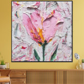 Blozende Bloem Abstracte Tulp Canvas Afdruk (Insitu (Woonkamer))