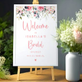 Blozende Bloem | Aquarel Welkom Teken Poster