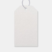 Blozende bloem gouden geometrische bruiloft cadeaulabel (Achterkant)