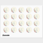 Blozende Bloem Klassieke Ronde Sticker (Vel)