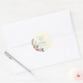 Blozende Bloem Klassieke Ronde Sticker (Envelop)
