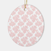 Blozende bloem luxe kerstornament keramisch ornament (Links)