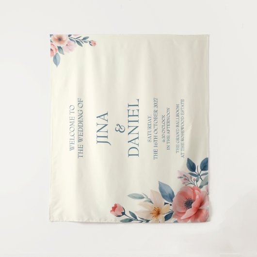 Blozende Bloem Wandkleed (Voorkant)