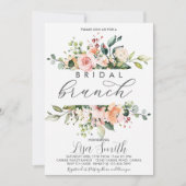 Blozende bloemen bruidsdouche kaart (Voorkant)