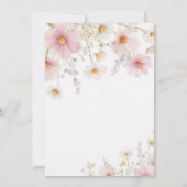 Blozende bloemen bruidsdouche kaart (Achterkant)