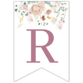 Blozende bloemen bruiloft feest banner (Tweede vlag)