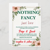 Blozende Bloemen Bruiloft Uitnodiging Template – E (Voorkant / Achterkant)