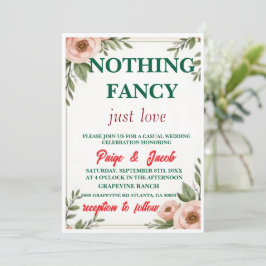 Blozende Bloemen Bruiloft Uitnodiging Template – E